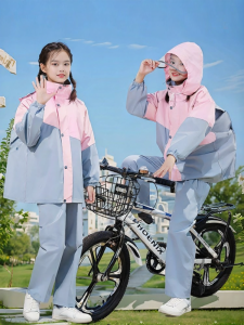 OSEAGLE | Children Waterproof Separate Raincoat and Pants Set for Riding
