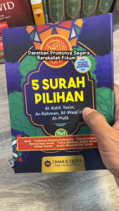 5 Surat Pilihan Terjmah dan Transliterasi Latin Al-Kahfi Yasin Ar-Rahman Al-Waqiah dan Al-Mulk