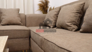 Sofa Minimalis L Putus Retro | Scandinavian| Vintage|Onyx