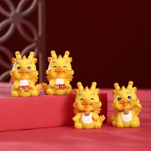 Thu Nhỏ Rồng tượng lễ hội Zodiac nhựa rồng may mắn Phụ Kiện Trung Quốc rồng tượng Trung Quốc đồ trang trí năm mới cho bàn nội thất món quà lưu niệm