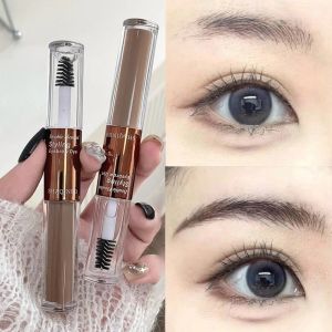 ครีมทำให้สีอ่อนย้อมคิ้วเขียนคิ้วแบบ2 IN 1ครีมบำรุงคิ้วคิ้วที่อยู่นานเจลเขียนคิ้วเครื่องสำอางแบบน้ำแต่งคิ้ว