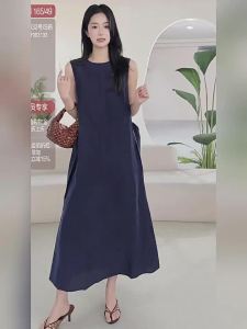 Summer New Sleeveless Red Cloud Brocade Dresses
