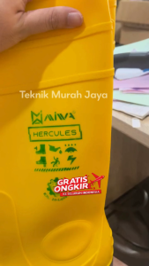 MIWA HERCULES Sepatu Boot Karet Kuning Ujung Besi K3L Tinggi Proyek Safety First Rain Boots Shoes Rainboots