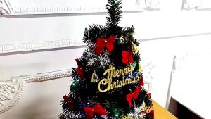 METECH 12Pcs Christmas Bows Decoration Christmas Ornament Glitter Powder Bow Xmas Tree Pendant Gift