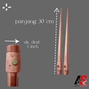 penangkal anti petir untuk rumah tombak splitzen 1 inch TB 30 cm