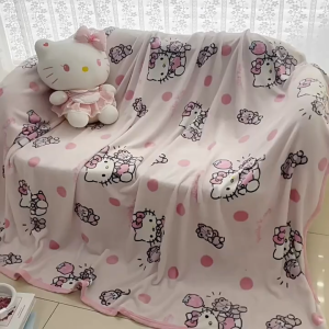 SG EmmAmy® Sanrio Milk Fluffy Double-sided Covering Blanket- Kids Cute Nap Blanket Blanket Air Conditioning Quilt