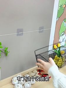 Ready Stock - Wall-Mounted Garlic Ginger Onion Rack – Multi-Grid Steel Organizer for Kitchen & Bathroom