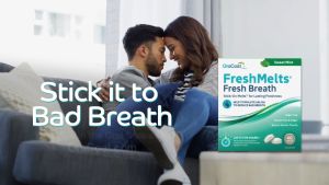OraCoat® FreshMelts Fresh Breath Stick-On Melts for Lasting Freshness with Xylitol (40 Count)