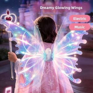 YUERBAO | Glowing Electric Wings Toy for Little Girls Angel Performance