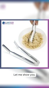 Stainless Steel Ice Tong Lightweight Kitchen Serving Tongs Sugar Ice Cube Food Tong