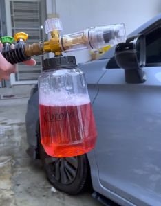Cotora Foam Cannon (กาพ่นโฟม คุณภาพสูง จุ 1 ลิตร สวมเร็ว 1/4) หัวฉีดโฟม หัวพ่นโฟม กระบอกทำโฟม กระบอกฉีดโฟม กาพ่นโฟม สำหรับผู้ที่พึงคุณภาพในการฉีด สวมเร็ว 1/4 ลิตร หรือเท่าไหร่