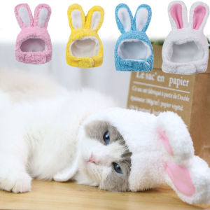 Funny Rabbit Pet Headgear Pet Dog Cat Headgear Easter Cute Cotton Pet Dress Up Prop Cosplay Costumes
