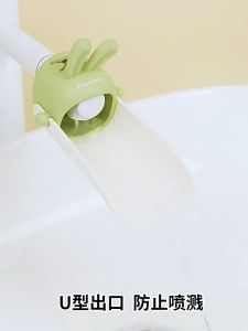Faucet Extender Cute Rabbit Splash-proof Baby Kid Hand Washing Rinse Mouth Faucet Silicone Sink Bath Kitchen Tap 水龙头延伸器