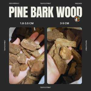 Tinyfootprint / Pine Bark Wood 4L Bag - Natural Substrate for Reptiles and Amphibians - Eco-Friendly and Humidity Maintaining - Ideal for Terrariums and Vivariums