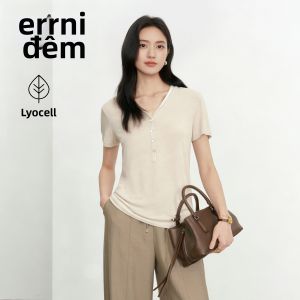 Eifini | Áo Thun T-Shirt V-neck Tay Ngắn