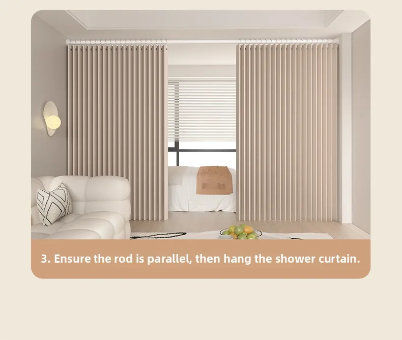 Foldable Hidden No-Drill Partition Curtain | Lazada Philippines