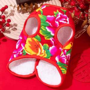 Fleece Lined Cat Clothes Autumn Winter Plaid Dog Costume New Years Vest Trendy Pet Apparel Warmth Comfortable Soft Fabric