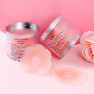 Hộp 10 miếng dán ngực silicon (6.5cm) - miếng dán nhũ hoa - miếng dán ti - áo ngực dán [P07]