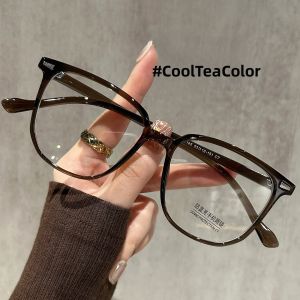 Schever | Blue Light Blocking Large Frame Leopard Pattern Glasses Frames