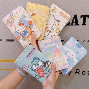 Travel Passport Cover Multifunctional Id Bag Cute  Princess Cartoon My Melody Pudding Cinnamoroll Babycinnamoroll