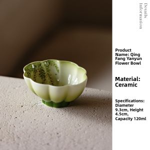 High-End Ceramic Tea Cup Hand-Painted Powdered Colors Orchid Vine Mouth Owner Cup Personal Specialty Cup Jingdezhen Zisha