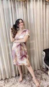 Daster Dress Kekinian Wanita Busui Friendly Selutut Bahan Rayon Adem Dress Niki Rgb - XELLEA