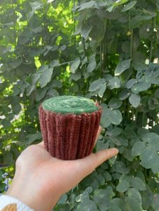 pot mini kawat bulu tinggi 5 cm/pipe cleaner/pot mini bunga hias
