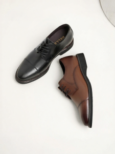 Belle | Mens Dress Shoes with Internal Elevator Summer Oxford Three Piece