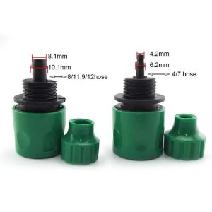 1-20PCS 4/7mm 8/11mm Hose Barbed 4/7 Hose Quick Connectors Garden Water Tap Water Drip Irrigation Hose Coupling Gardening Tools