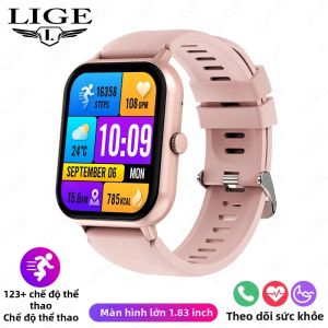LIGE | Đồng Hồ Thông Minh LIGE 2026 Màn Hình Màu HD 1.83 Inch Hỗ Trợ Gọi Bluetooth Theo Dõi Sức Khỏe Nhịp Tim Dành Cho Cả Nam Và Nữ Tương Thích Với Android & iOS