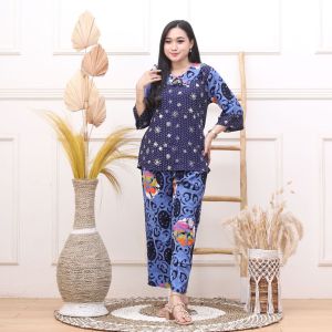 Setelan Batik One Set Aira Tebal adem dan Lembut ( Bisa COD )
