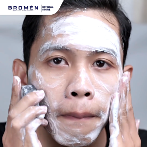 BROMEN Brightening Charcoal Soap 50GR - Sabun Pemutih dan Detoksifikasi Kulit dengan Aloe Vera dan Collagen