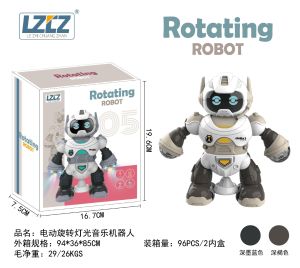 Mainan anak dancing robot Rotating robot 360 berputar ada lampu musik