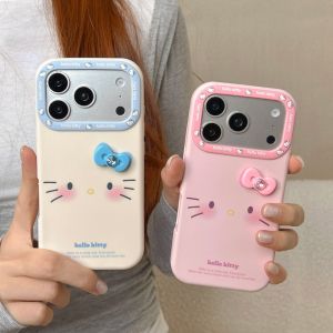 Sanrio | Sanrio Cute Hello Kitty Liquid Silicone Soft Case For iPhone 17 16 15 Pro Max 3D Drop Protection Shell Shockproof Back Cover