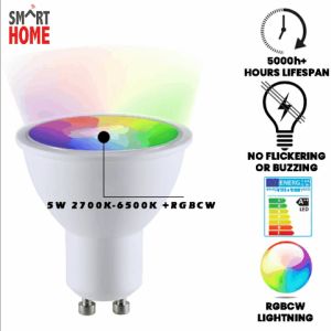 Smart GU10 Bulb / Tuya Smart Life Smart Control / 16 Million Colour