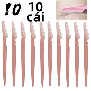 Máy Cạo Lông Mày Cầm Tay - Dụng Cụ Tẩy Lông Mặt Bằng Thép Không Gỉ An Toàn Dùng Để Chuẩn Bị Trang Điểm