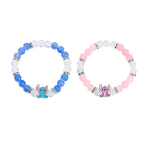 Stitch & Angel Best Friend Gifts Disney Crystal Bead Accessories Matching Couple Friendship Gift