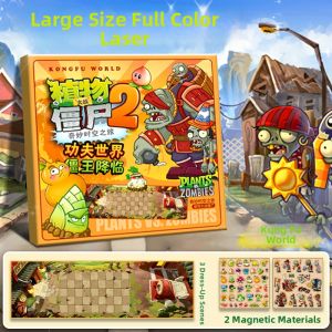 GUTIAN | Plant vs Zombies Magnetic Quiet Book For Boys and Girls Non-Cutting Magnetic Stickers
