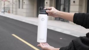 Eslnf(ESLNF) | Bình Giữ Nhiệt Bằng Thép Không Gỉ ESLNF 650ml Dành Cho Xe Đạp Thể Thao Đựng Đồ Uống Nóng Lạnh Kèm Vỏ Silicon