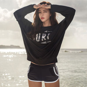 Bộ Đồ Bơi Đôi Tay Dài Che Bụng Phong Cách Mới Năm 2024 Dành Cho Nam Và Nữ Dành Cho Kỳ Nghỉ Tại Suối Nước Nóng