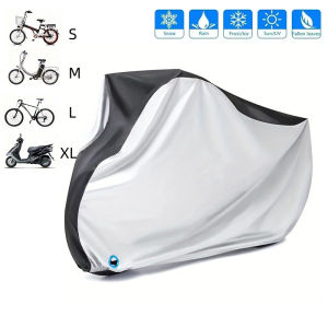 Waterproof Electric Bike Cover Dustproof Cover For Cycle Anti-UV Protection Bike Outdoor Rain Cover Size S-XLWith Lock Hole