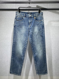 Classic Loose Straight Leg Jeans Mens Fashion Casual Cotton Blend Comfortable Breathable Straight Tube Jeans for Autumn