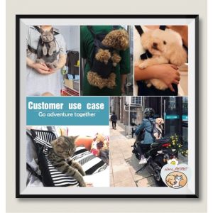 【SG Local】Pet Carrier Puppy Dog Cat Chest Shoulder Backpack for Travel Breathable Adjustable and Washable Super Easy to Put on