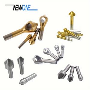 1 Set Single/ Three-Edged ChamfersWith Round Shank Drill Bits 6.3-20.5mm For Electric Drills Electric Drill Accessories