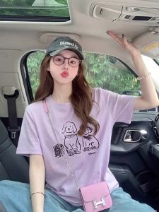 DVDK | Cartoon Printed Ice Silk T Shirt