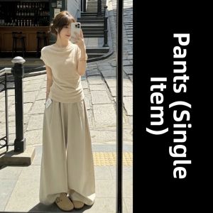 LIRUSHAN | Summer Korean Fashion Style 2pc Set T-Shirt and Wide Leg Pants