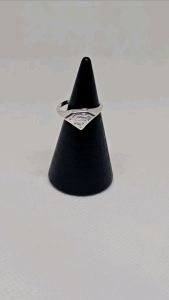 Superman child ring silver (pambata) adjustable 92.5 italy silver jewelry (TUNAY NA SILVER)