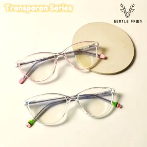 Gentle Fawn Kacamata Antiradiasi Blueray Model Cat Eye Fashion Terbaru Wanita Bahan TR90 Kuat Bisa Minus Photocromic Bluecromic 23027