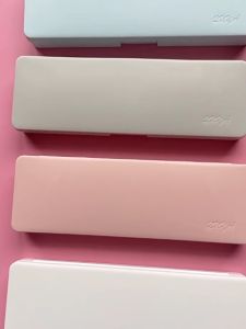 Transparent Plastic Pencil Case Matte Storage Pen Bag Large-Capacity Storage Case Stationery Office Supplies