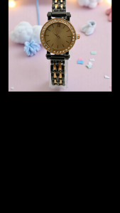 Jam Tangan Analog Wanita Quarte Analog Tali Rantai Angka Romawi Glamour Fashionable